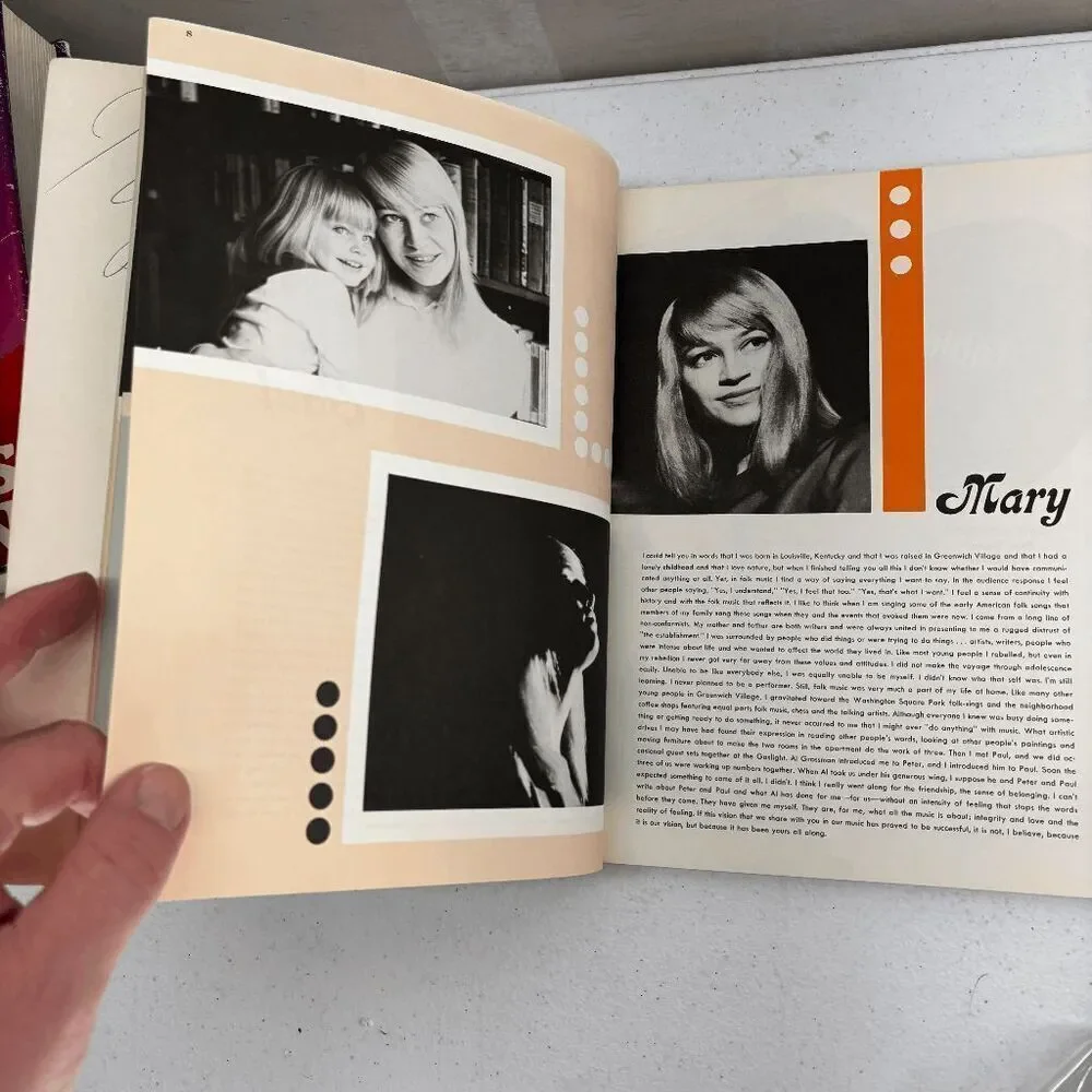 Vintage The Peter Paul and Mary Song Book Sheet Music Warner‎ Bros 1965